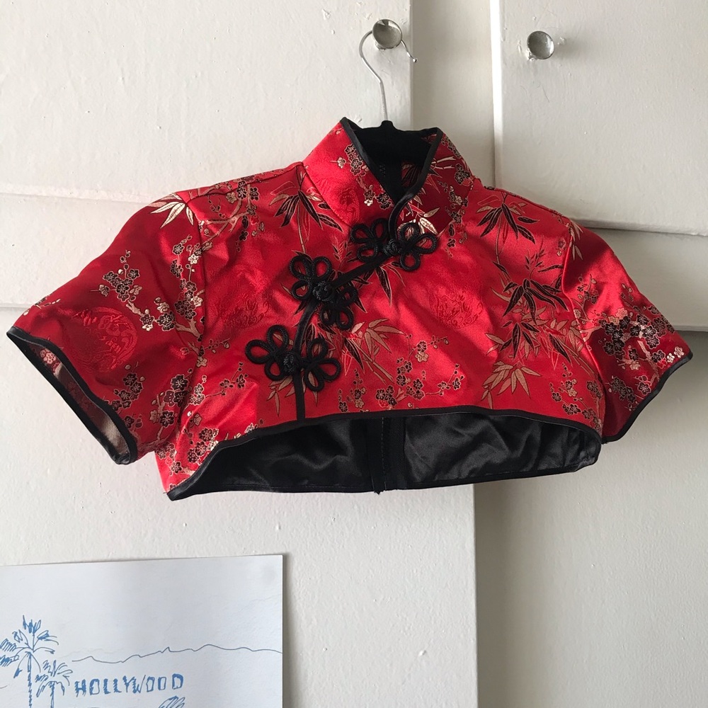 Current Mood Kimono crop top